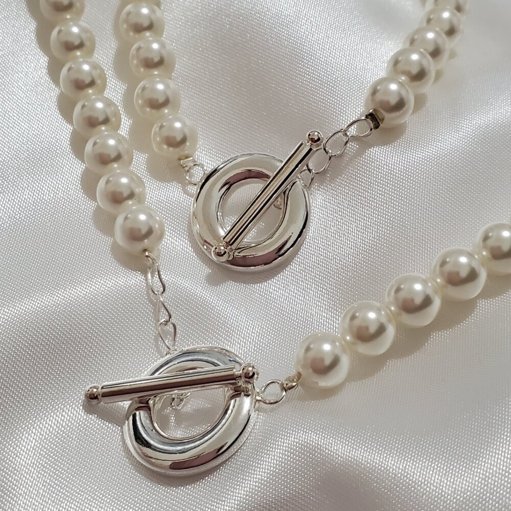 925 Silver Necklaces & Bracelets Freshwater Jewelry Set